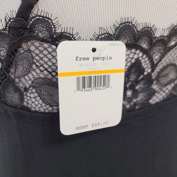 Free People Premonitions black lace bodycon dress NEW - Picture 6 of 8